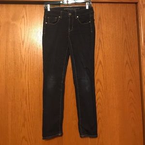 American Eagle Dark Skinny Jeans.